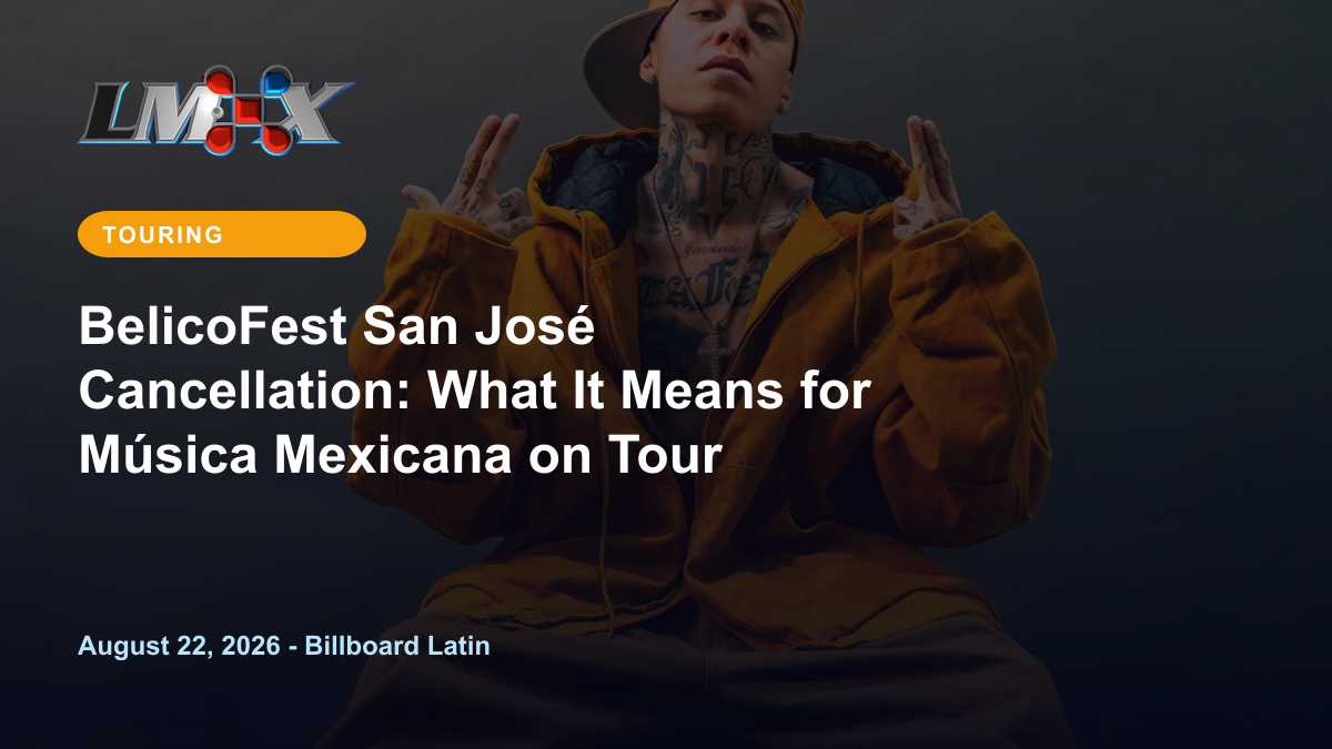 BelicoFest San José Cancellation: What It Means for Música Mexicana on Tour