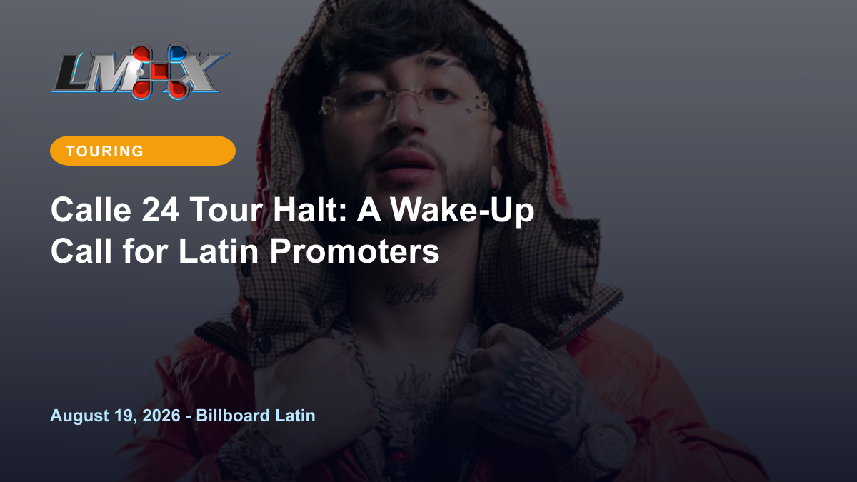 Calle 24 Tour Halt: A Wake-Up Call for Latin Promoters