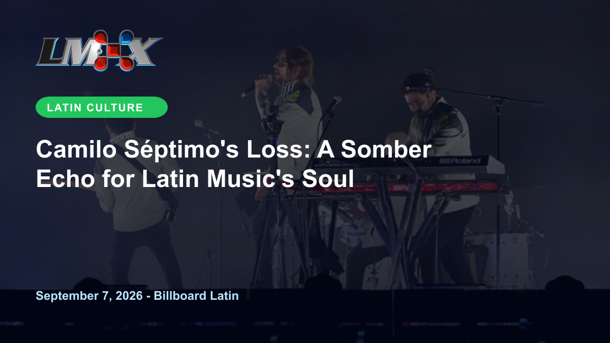 Camilo Séptimo's Loss: A Somber Echo for Latin Music's Soul