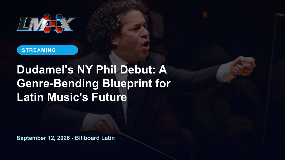 Dudamel's NY Phil Debut: A Genre-Bending Blueprint for Latin Music's Future