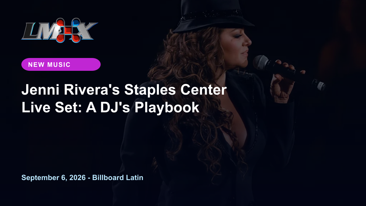 Jenni Rivera's Staples Center Live Set: A DJ's Playbook