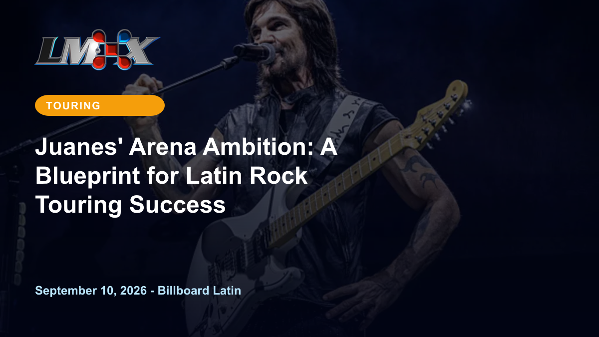 Juanes' Arena Ambition: A Blueprint for Latin Rock Touring Success