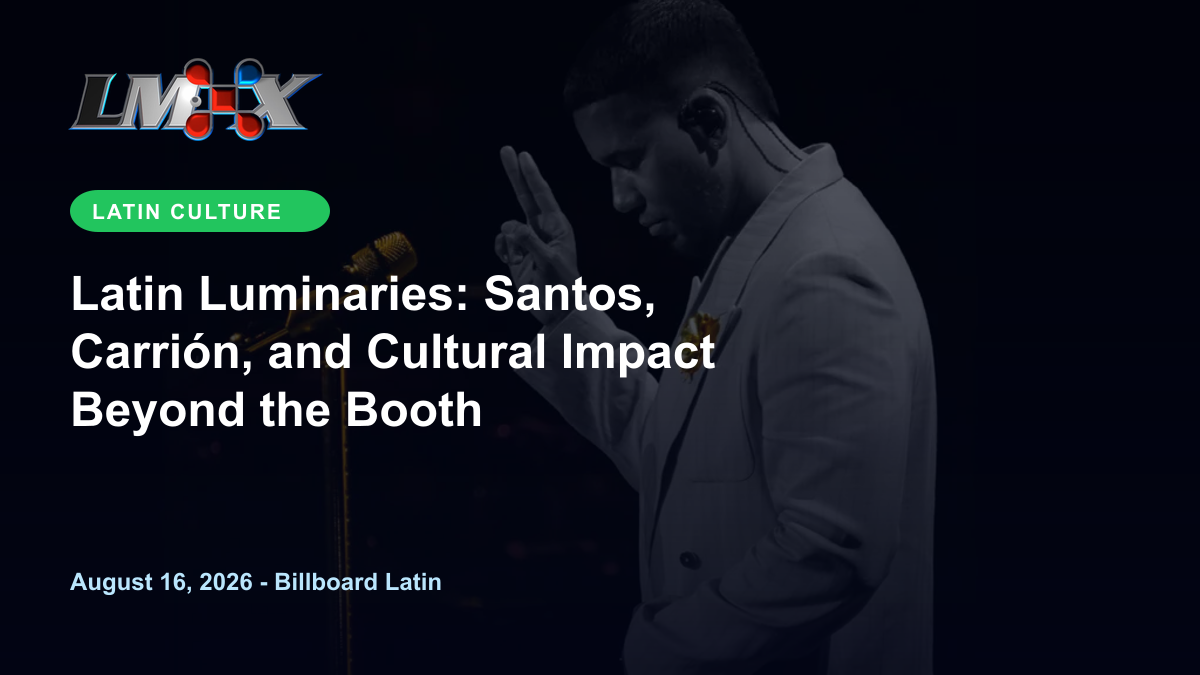 Latin Luminaries: Santos, Carrión, and Cultural Impact Beyond the Booth