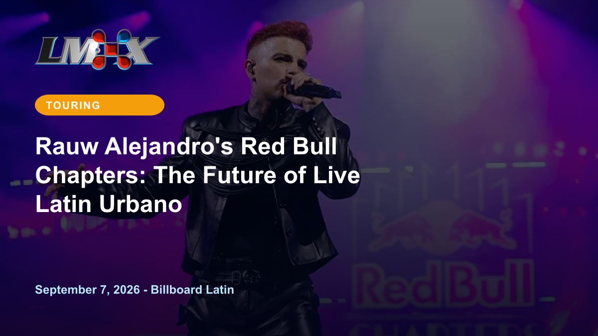Rauw Alejandro's Red Bull Chapters: The Future of Live Latin Urbano