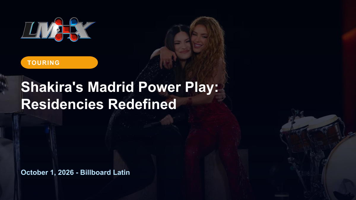 Shakira's Madrid Power Play: Residencies Redefined